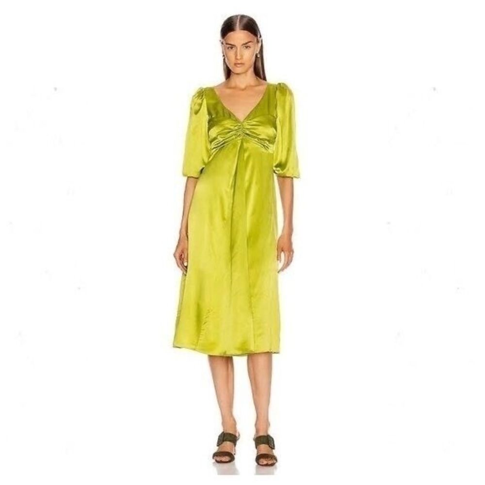 Cinq à Sept Peridot “Zosia” Silk Dress Size 6
